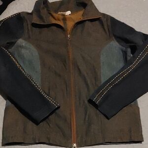 Stylish Blue Toned Jean Jacket Sz Med